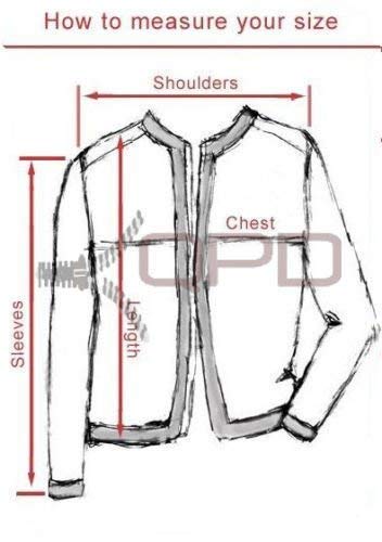 Prime Herren Polyurethan Lederjacke Schwarz - 5