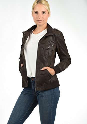 DESIRES Fame Lederjacke Tabacco - 4