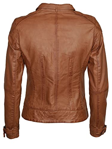 MAZE Lederjacke Damen Ryana  cognac - 6