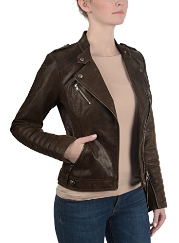 DESIRES Zalla Lederjacke Tabacco - 5