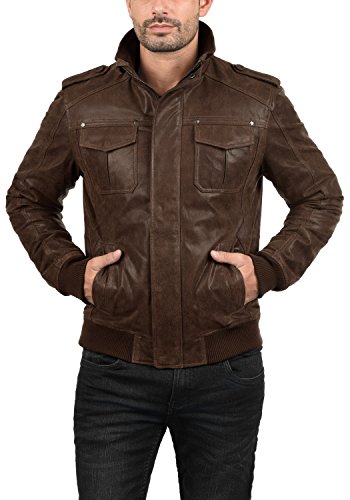 SOLID Cash Lederjacke, Mocca - 4