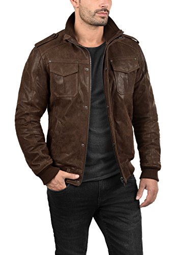 SOLID Cash Lederjacke, Mocca - 5