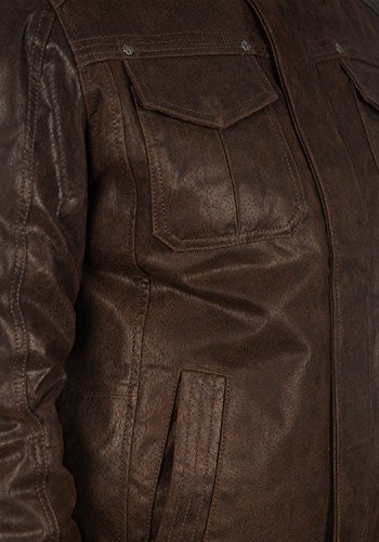 SOLID Cash Lederjacke, Mocca - 3