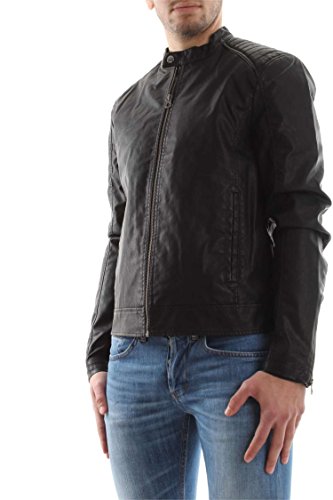 JACK & JONES Herren Jacke Jorblack ON Black Biker, Schwarz (Black), Large (Herstellergröße: L) - 2