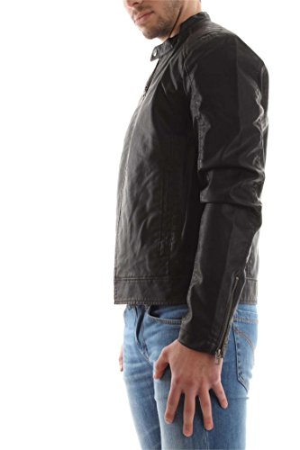 JACK & JONES Herren Jacke Jorblack ON Black Biker, Schwarz (Black), Large (Herstellergröße: L) - 3