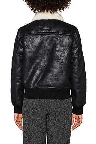 ESPRIT Kunstlederjacke Bomberjacke Schwarz - 2