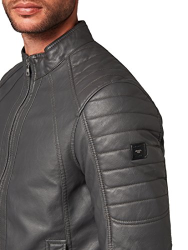 TOM TAILOR Bikerjacke aus Lederimitat Iron drak Grey - 7