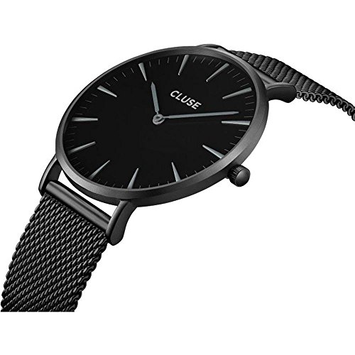 Cluse Damen Armbanduhr Analog Quarz Edelstahl, schwarz, CL18111 - 2