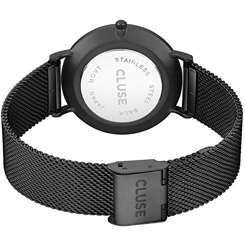 Cluse Damen Armbanduhr Analog Quarz Edelstahl, schwarz, CL18111 - 4