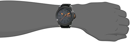 Hugo Boss Orange New York Herren-Armbanduhr Quartz mit schwarzem Silikon Armband 1513004 - 3