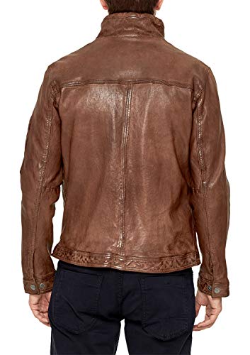 s.Oliver Herren Lederjacke im Vintage-Style - 3