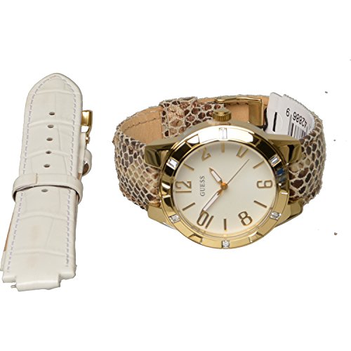 Guess Damen Analog Quarz Uhr mit Leder Armband W0214L1 - 2