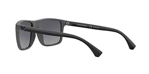Emporio Armani Unisex Sonnenbrille 5229t3, Mehrfarbig (Black/Grey Rubber, Large (Herstellergröße: 56) - 5