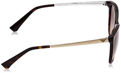 Emporio Armani Unisex Sonnenbrille 502613, Mehrfarbig (Dark Havana, Medium (Herstellergröße: 55) - 3