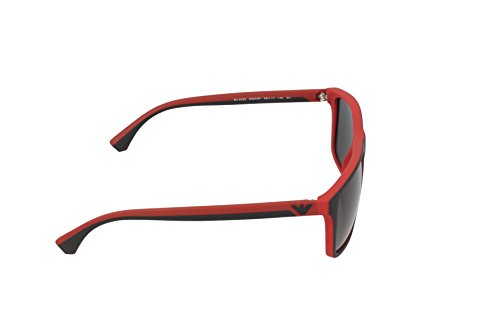 Emporio Armani Unisex Sonnenbrille EA4033, Mehrfarbig (Black/red Rubber 532487), Large (Herstellergröße: 56) - 3