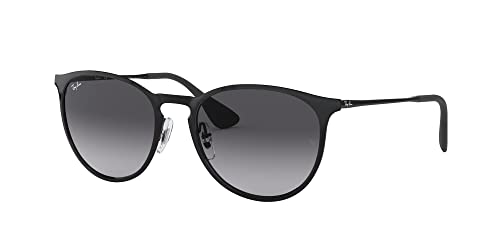 Ray Ban Unisex Sonnenbrille Erika Metal, (Gestell: schwarz, Gläser: grauverlauf 002/8G), Large (Herstellergröße: 54) - 2