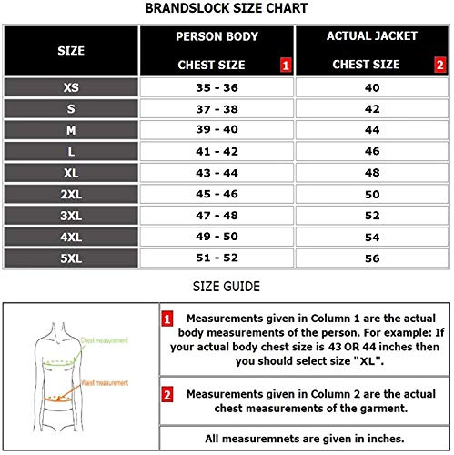 Brandslock Herren Lederjacke mit Lammnappa Leder, in Schwarz - 4
