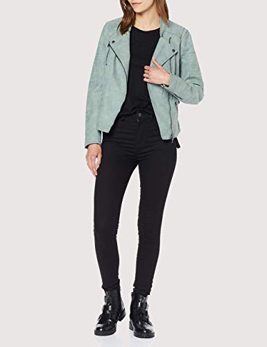 ONLY Damen Jacke Leder-Look grün - 2