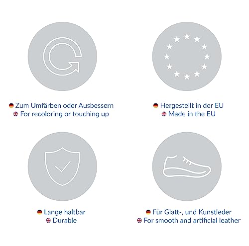 Kaps Super Color Lederfarbe für Naturleder, Synthetik und Textil, Lederfärber, 25 ml, Schwarz 118 - 4