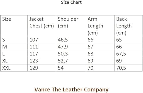 Vance The Leather Herren Echt Lederjacke aus 100% Rindsleder, Braun, M - 7