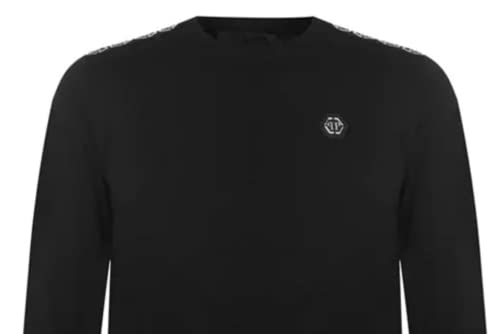 Philipp Plein PP Tape Logo Long Sleeve Shirt Sweatshirt Pulli Sweater Jumper Pullover (as3, alpha, m, regular, regular) - 6