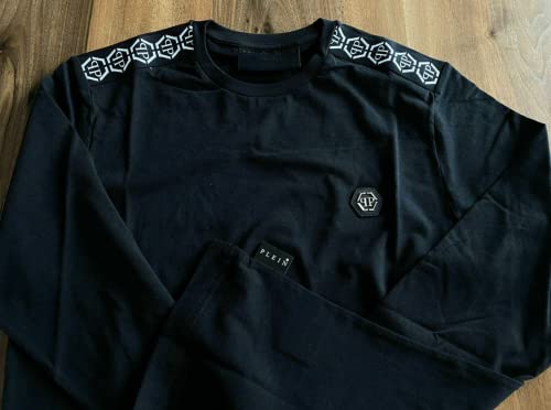 Philipp Plein PP Tape Logo Long Sleeve Shirt Sweatshirt Pulli Sweater Jumper Pullover (as3, alpha, m, regular, regular) - 8