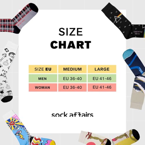 Sock Affairs Japanische-Socken-Kollektion - Great Wave of Kanagawa, Ramen, Sushi, Carps Swimming, Cancel My Subscription, Geschenke für Japan-Fans, Baumwollsocken, 2 Größen, 36-40 und 41-46 - 7