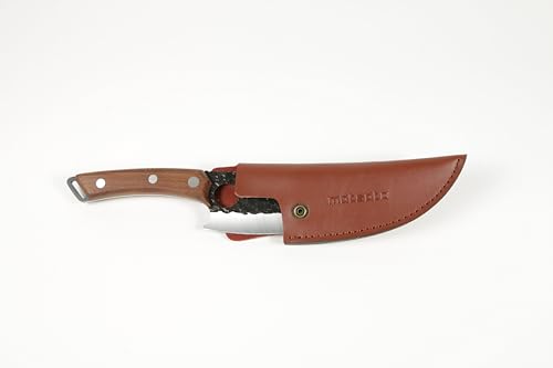 Matsato Kochmesser, Küchenmesser Set mit Premium Lederscheide - Perfekt zum Schneiden und Zerkleinern. Modernen Stil mit traditionellem Reiz - 9