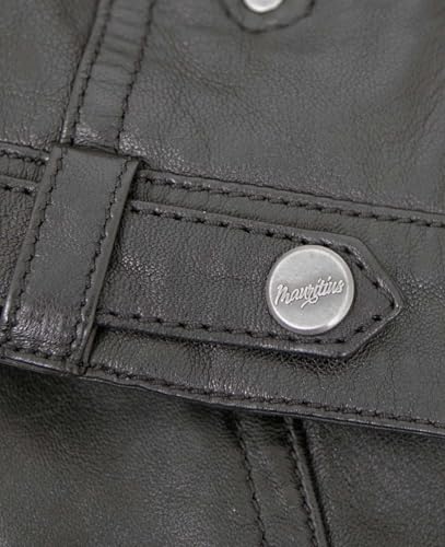 Gipsy - Damen Lederjacke Kapuze Lammnappa schwarz Natur gegerbt Größe XXL - 6