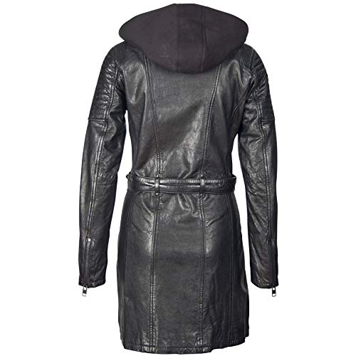 Gipsy Damen Kurz-Leder-Mantel G2GSonnya SF LATEV, Black (M) - 2