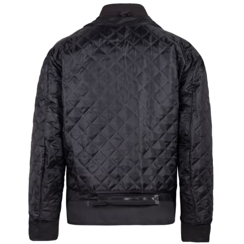 URBAN 5884 Herren Motorradjacke aus Cordura, wasser- und winddicht, Motorradjacke für alle 4 Jahreszeiten mit herausnehmbarem Thermofutter, Schwarz/Gelb, 3XL - 4