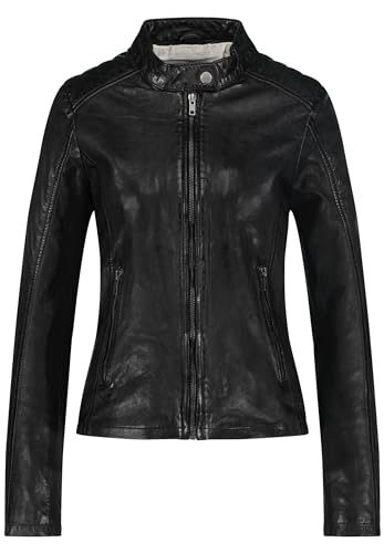 URBAN 5884 Damen Lederjacke, GIGI, Weich und eng Anliegend, Handgearbeitet, Schwarz, 3XL - 4