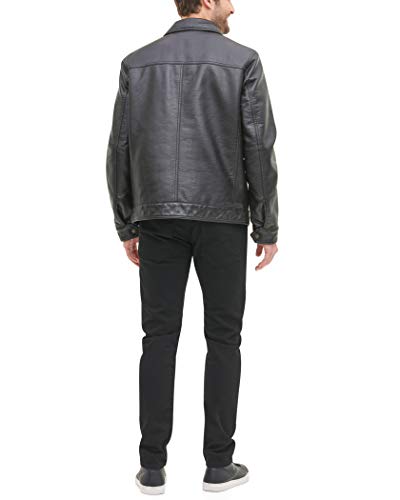 Tommy Hilfiger Herren Lederjacke Classic - Braun - Mittel - 2