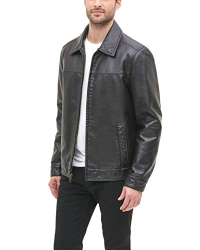 Tommy Hilfiger Herren Lederjacke Classic – Braun – Mittel - 4