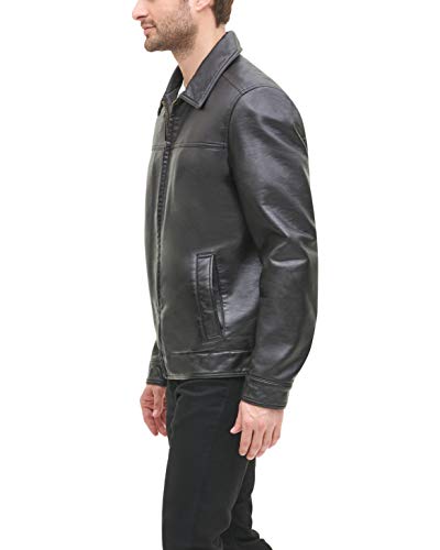 Tommy Hilfiger Herren Lederjacke Classic - Braun - Mittel - 6