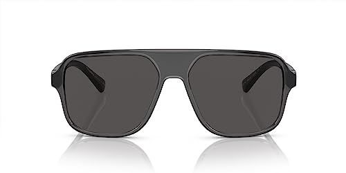 Dolce & Gabbana Herren 0DG6134 Sonnenbrille, TRANSPARENT Grey/Black, 57 - 4