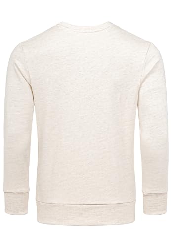 Amaci&Sons Herren Basic College Sweatjacke Pullover Hoodie Sweatshirt 4070 Beige L - 2