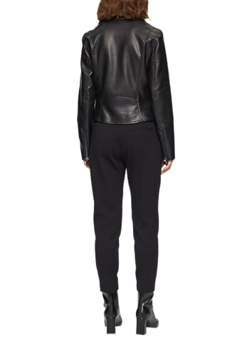 s.Oliver BLACK LABEL Schmal geschnittene Kunstleder-Jacke mit Reverskragen schwarz 36 - 5