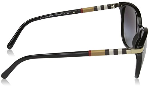 Burberry Unisex BE4216 Sonnenbrille, Schwarz (Gestell: schwarz, Gläser: grau-verlauf 30018G), Large (Herstellergröße: 57) - 3