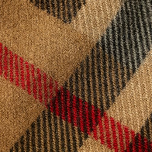 KARMA.DIEM Karierter Schal - Angenehm Weich - Schal kariert für Damen und Herren - Perfekt für Herbst und Winter 35x180cm (Camel) - 3