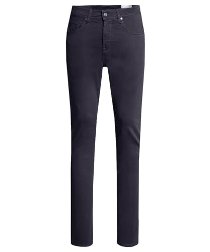 Baldessarini Herren 5-Pocket Hose Jack Regular Fit Baumwoll-Stretch Flachgewebe, dunkelblau - 5