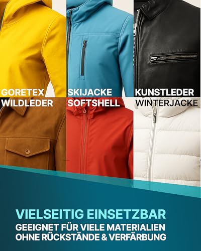 KLARBERG Textil Imprägnierspray Jacke - Atmungsaktive Imprägnierung für Funktionstextilien und synthetische Stoffe - Von Jacken und Polstermöbel bis hin zu Teppich und Outdoor Kleidung (2X 500 ml) - 5