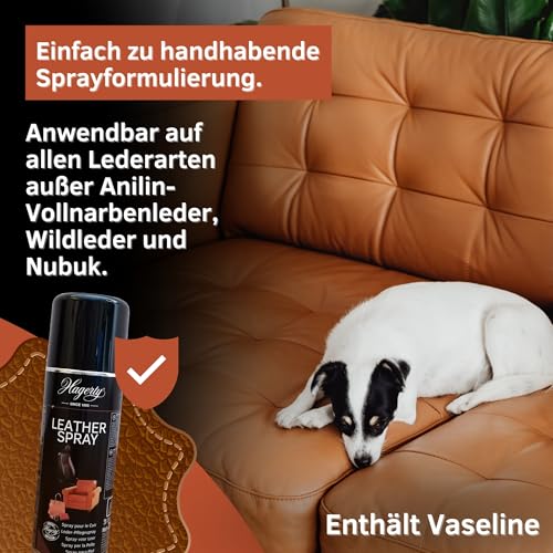 Hagerty Leather Spray 200 ml I Effizientes Leder-Schutz-Spray für die Reinigung und Pflege von Leder I Lederreiniger für Möbel, Taschen, Gürtel, Jacken, Accessoires, Sitze, Motorrad, Kleidung, uvm. - 4