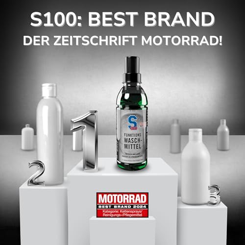 DR. WACK S100 Funktions-Waschmittel 300 ml – Flüssiges Waschmittel für Motorradbekleidung – schonende Reinigung ab 20°C – Geruchsentferner für Leder & Textil – Hochwertige Motorradpflege - 3