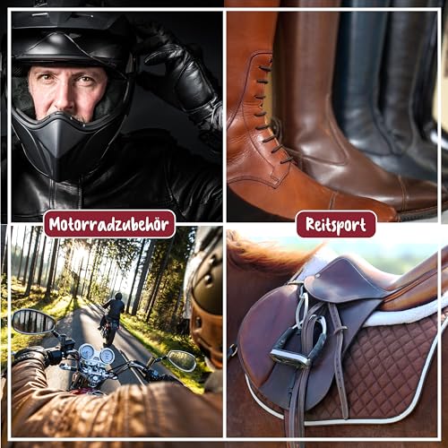 POLIBOY Leder Reiniger - Lederpflegemittel zur Reinigung von Glattleder und Rauleder - Ohne Nachspülen - 1x 375ml - Made in Germany - 4