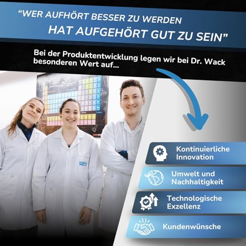 DR. WACK - A1 Lederreiniger für Auto 250 ml - porentiefe & schonende Reinigung Autoinnenraum - gründliche Entfernung von Schmutz & Flecken - für Glatt- & Kunstleder - Hochwertige Autopflege - 6
