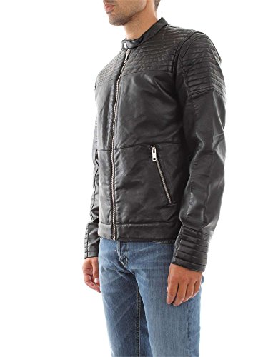 JACK & JONES Herren Kunstlederjacke Jacke JCOSMITH Biker Jacket, Gr. Medium, Schwarz (Black Fit:ONE) - 2