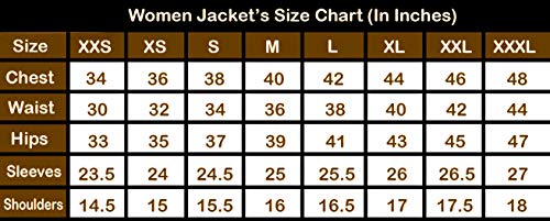 HiFacon Damen Vintage Retro Cafe Racer braun Echtleder Jacke Biker Motorrad, Echtlederjacke, 38 - 5