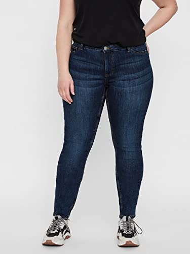 Junarose Damen JRFASHION Queen K SUPPY Slim Jeans, Blau (Dark Blue Denim Dark Blue Denim), W29/L32 (Herstellergröße: 38) - 3