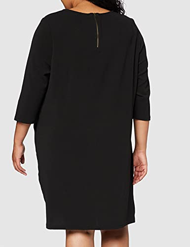 Junarose NOS Damen Jrnewflavia 3/4 Sl Abk Dress-S Noos Kleid, Schwarz (Black Black), 42 (Herstellergröße: Oversize S) - 4